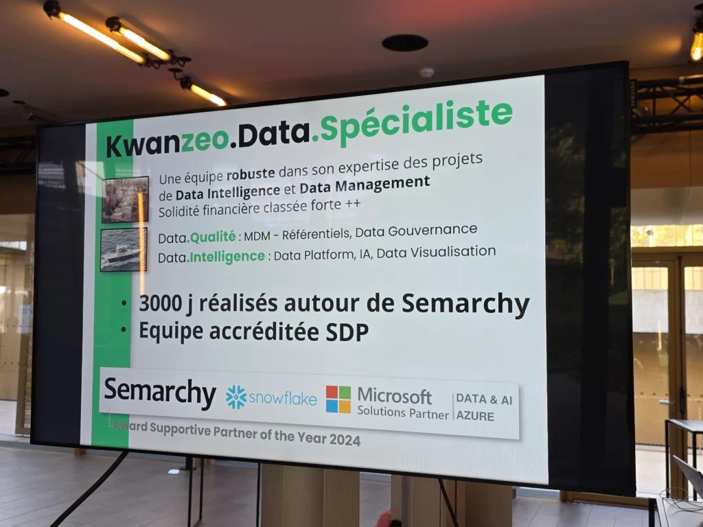 Stand Kwanzeo à la Journée Clients Semarchy France 2025