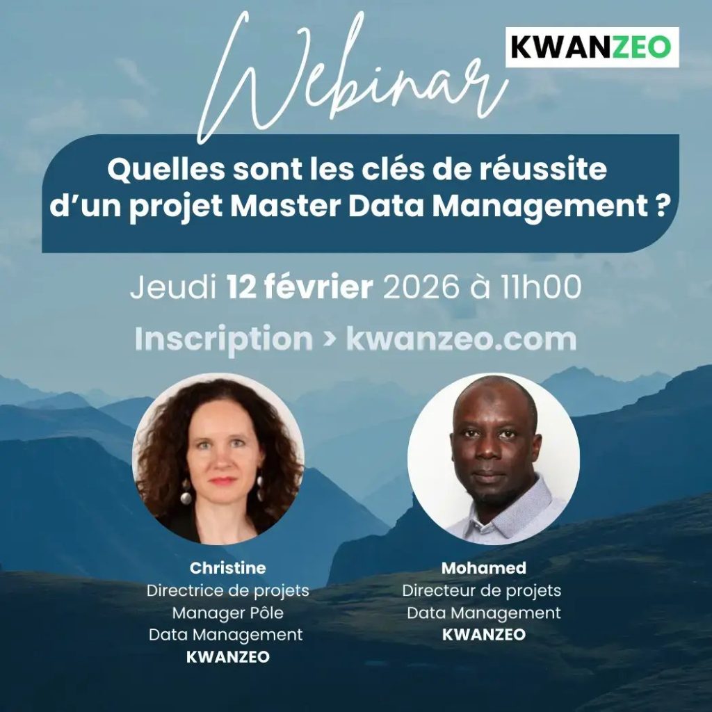Visuel du webinaire « Réussir votre projet Master Data Management » du jeudi 12 février 2026
