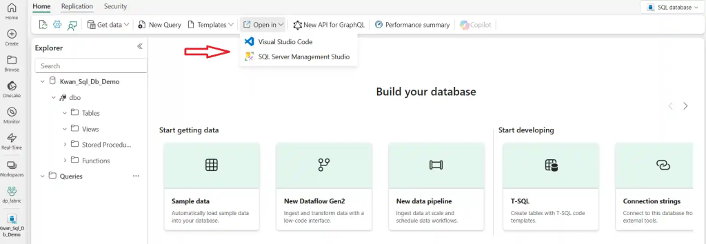 Choix des pilotes et chaînes de connexion pour les applications clientes d'une base SQL Fabric