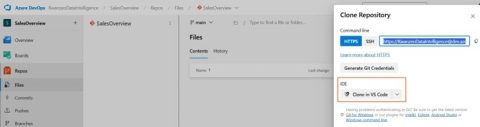 Option Cloner dans VS Code pour ouvrir le référentiel dans Visual Studio Code