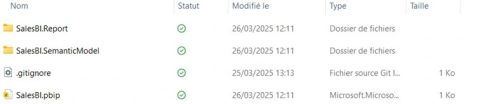 Enregistrement d'un fichier PBIX en projet PBIP dans Power BI Desktop