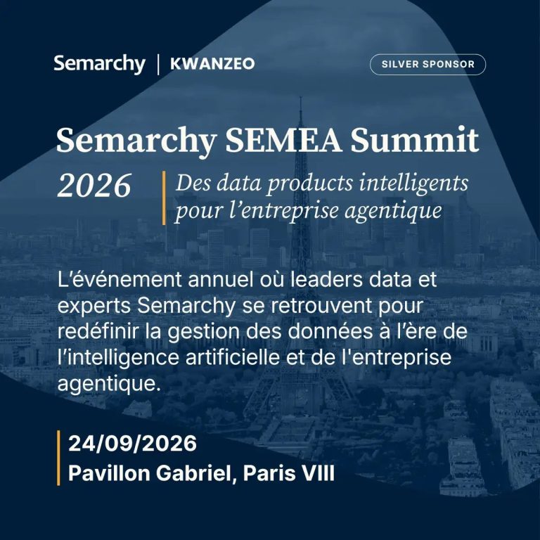 Visuel Kwanzeo partenaire du Semarchy Summit France 2026 à Paris
