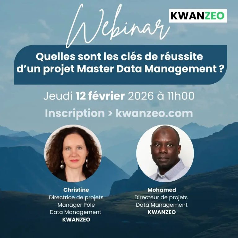 Visuel du webinaire « Réussir votre projet Master Data Management » du jeudi 12 février 2026