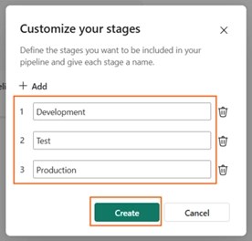 Configuration des étapes personnalisables d'un pipeline de déploiement Fabric