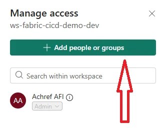 Configuration des autorisations du Service Principal Azure.