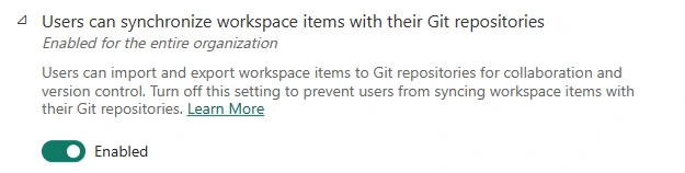 Configuration des prérequis pour intégrer un espace de travail Microsoft Fabric à un référentiel Git.