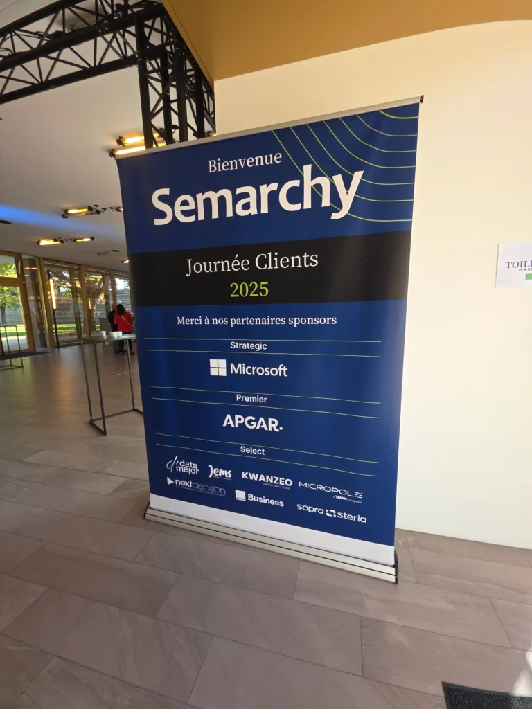 Kwanzeo sponsor de la Journee clients Semarchy kakemono