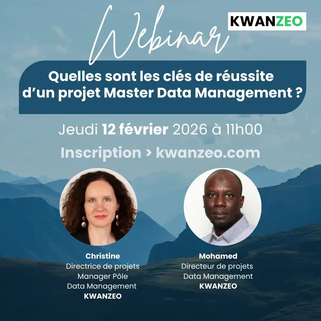 Webinaire "Réussir votre projet Master Data Management" jeudi 12 février 2026