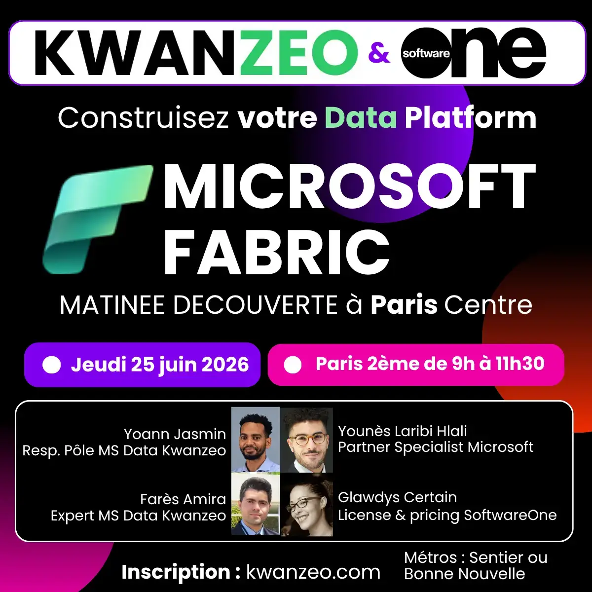 Image Matinée Microsoft Fabric à Paris : construire une Data Platform performante - Jeudi 25 juin 2026 de à Paris 2eme arrdt